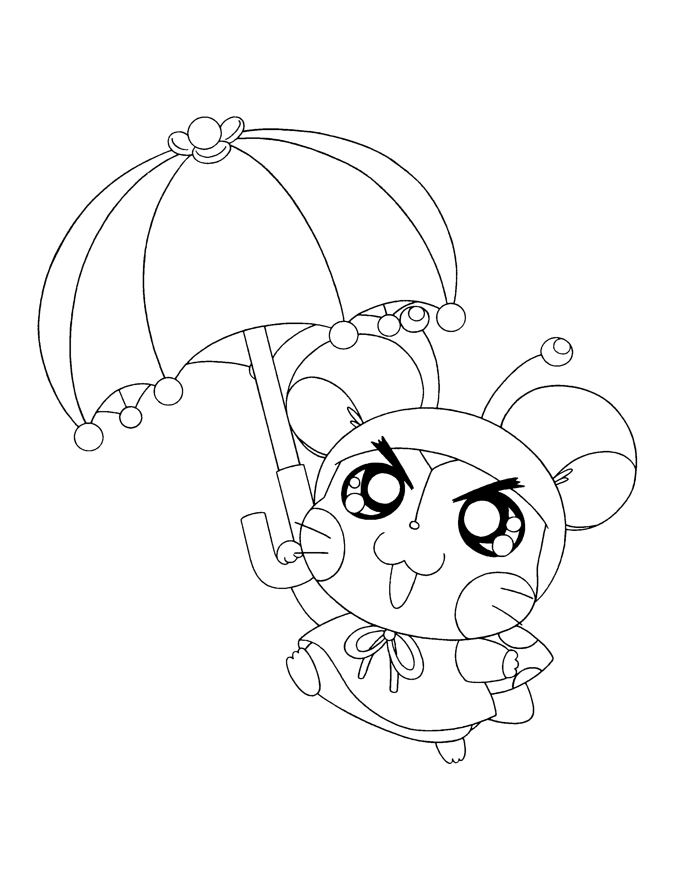 Hamtaro coloring pages