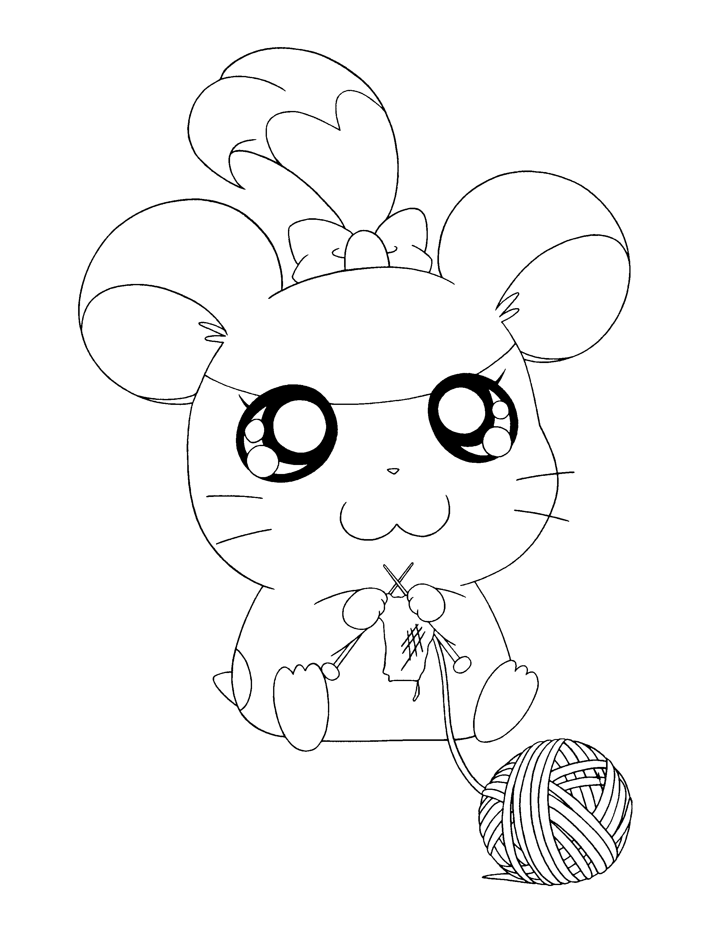 Hamtaro coloring pages