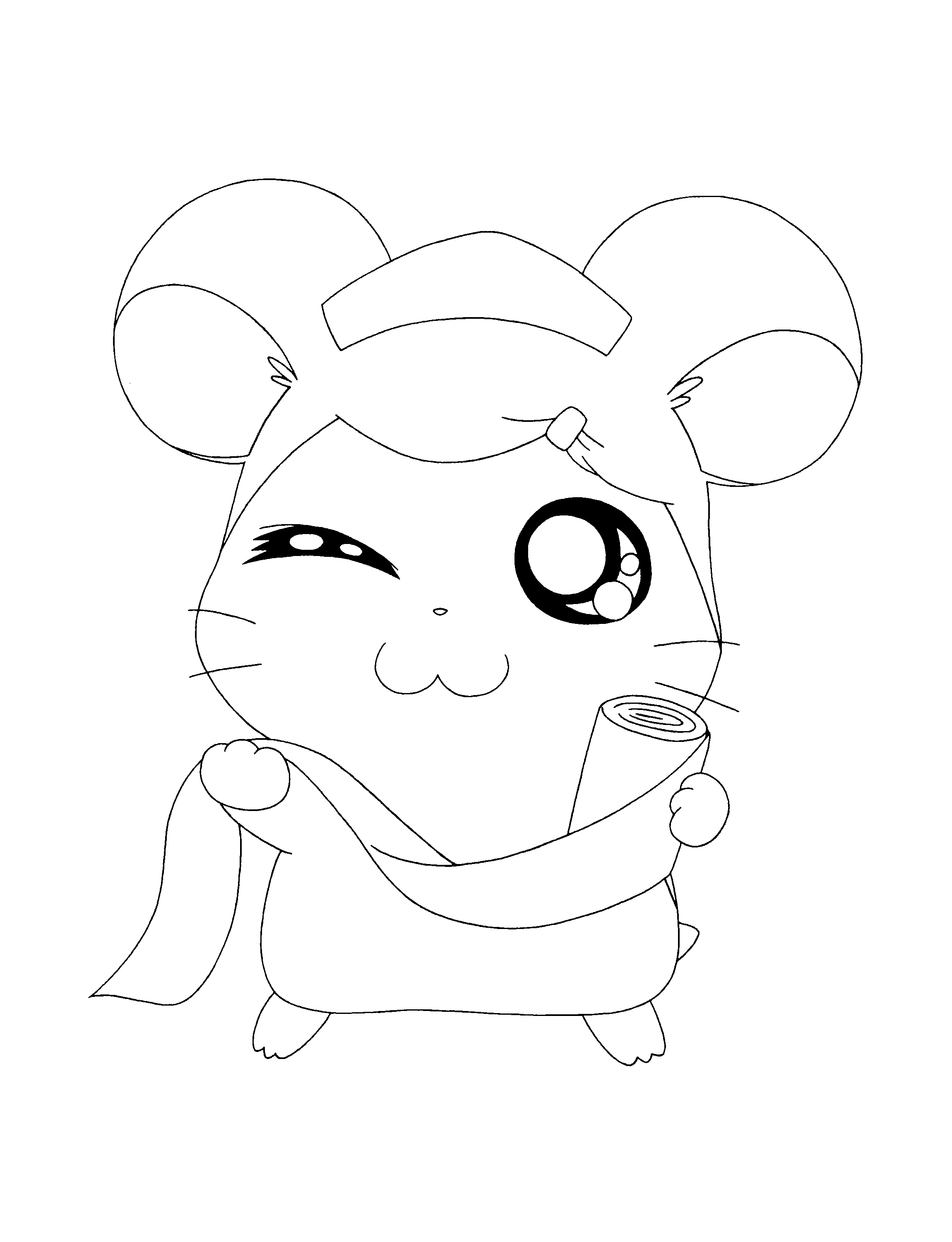 Hamtaro coloring pages