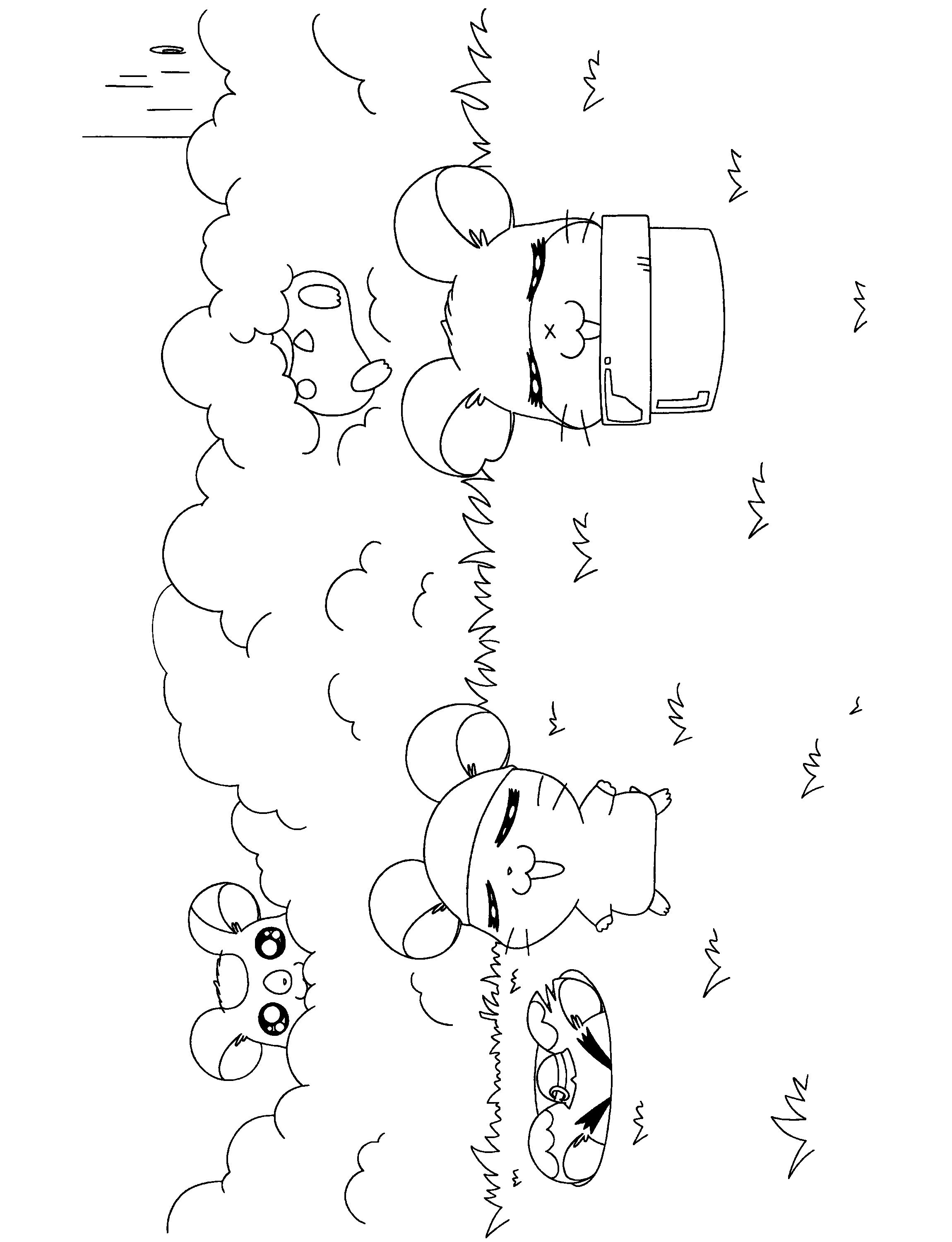 Hamtaro coloring pages