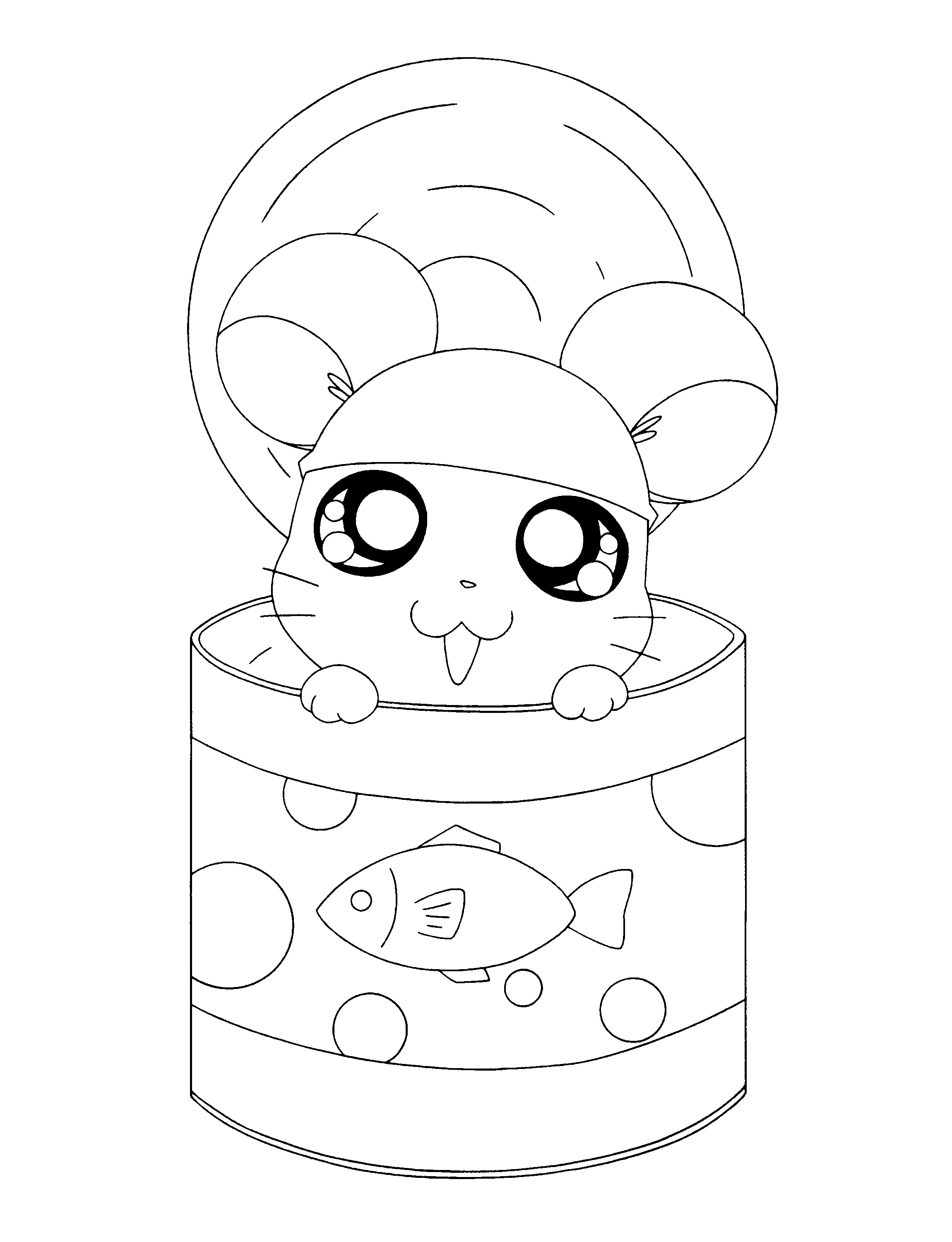 Hamtaro coloring pages