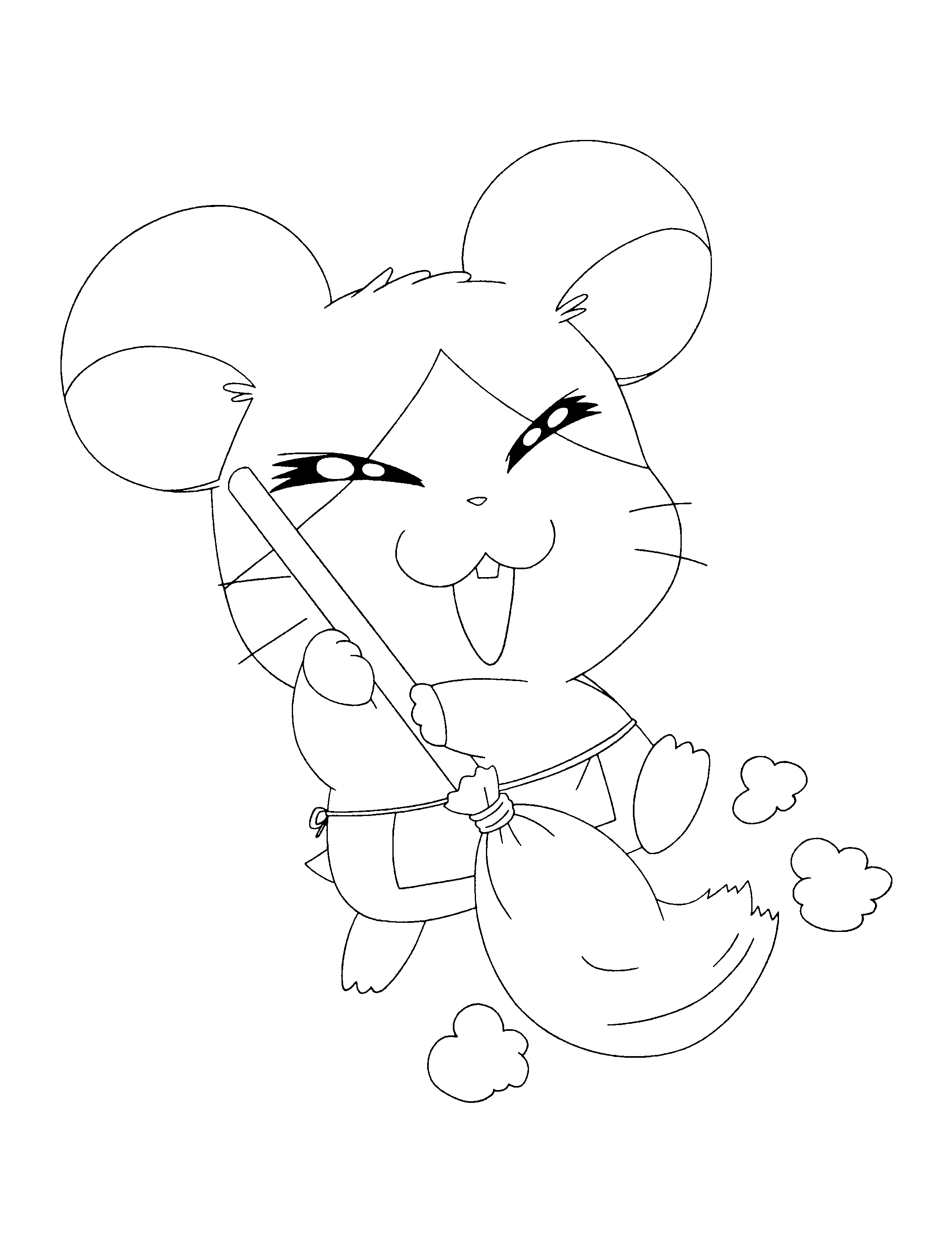 Hamtaro coloring pages