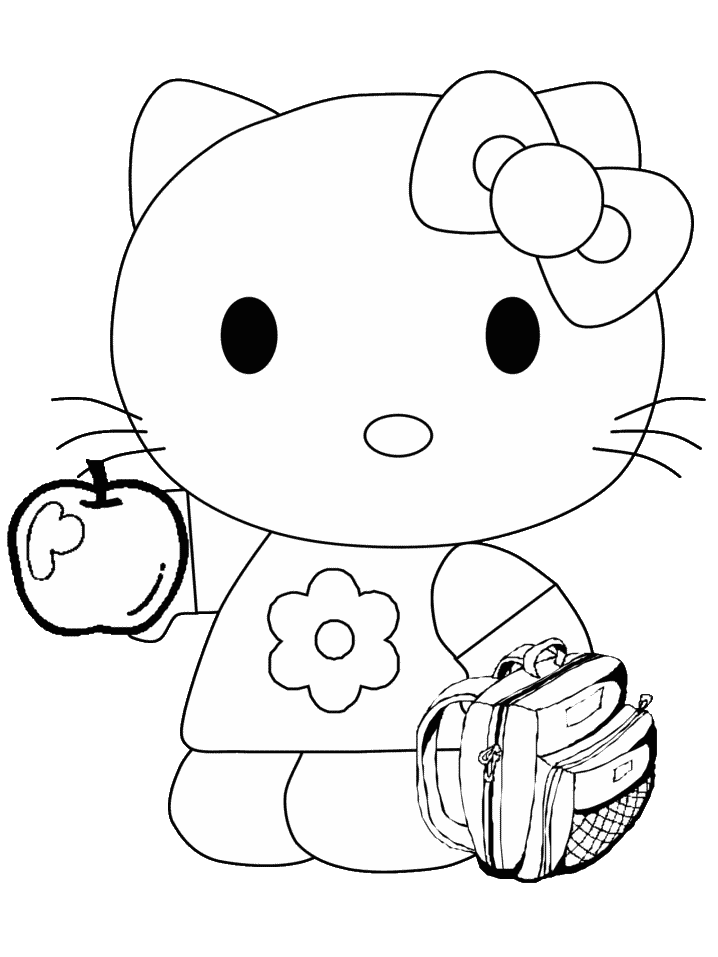 Hello kitty coloring pages