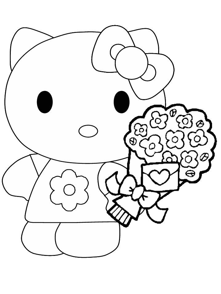 Hello kitty Coloring Pages