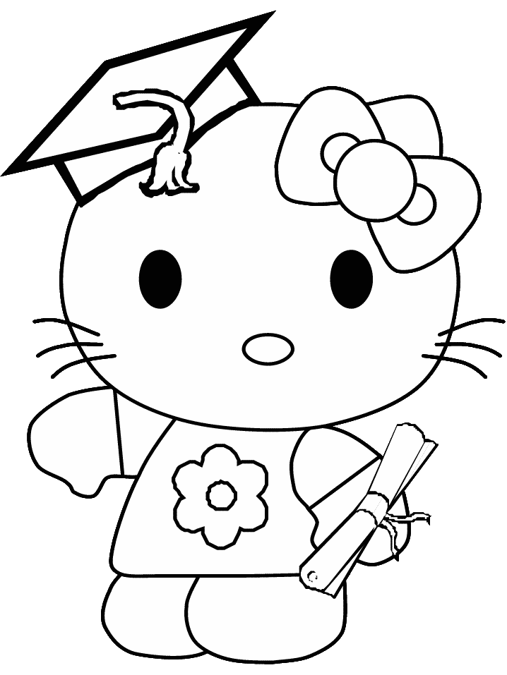 Hello kitty coloring pages