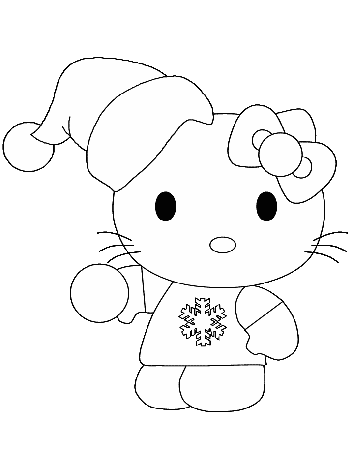 Hello kitty coloring pages