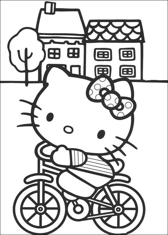 Hello kitty coloring pages