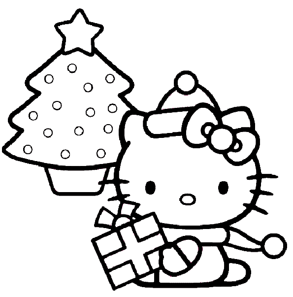 Hello kitty coloring pages