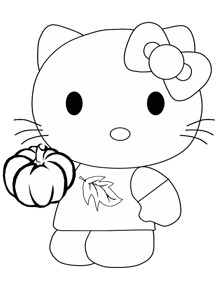 Hello kitty coloring pages