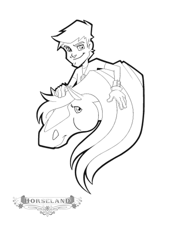 Horseland coloring pages