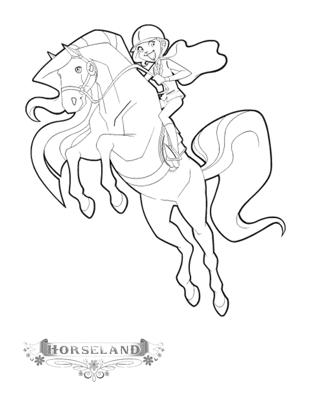 Horseland coloring pages