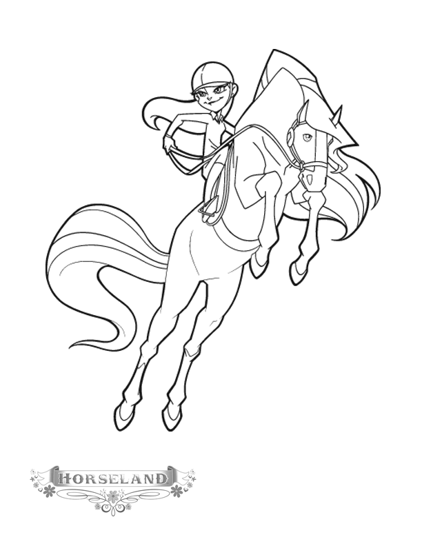 Horseland coloring pages