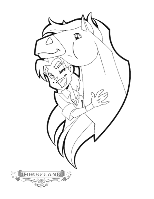 Horseland coloring pages