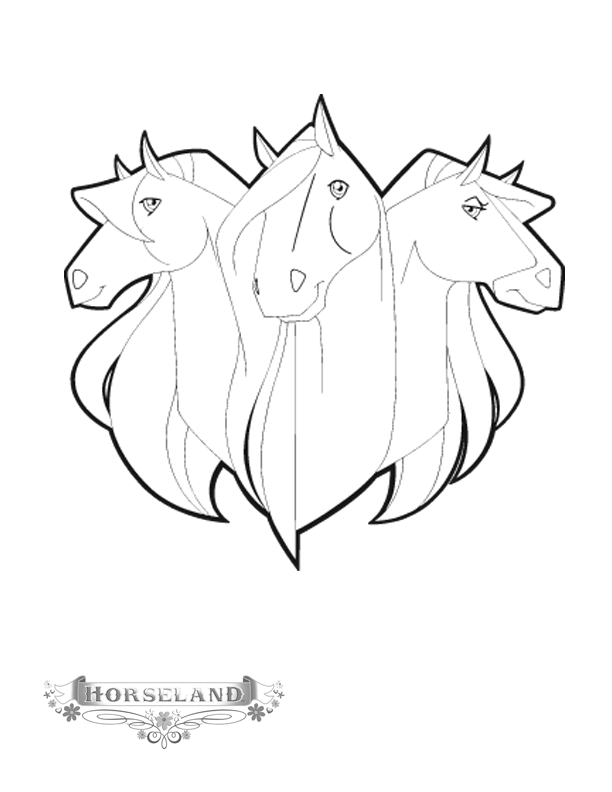 Horseland coloring pages