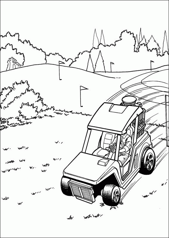 Hot wheels coloring pages