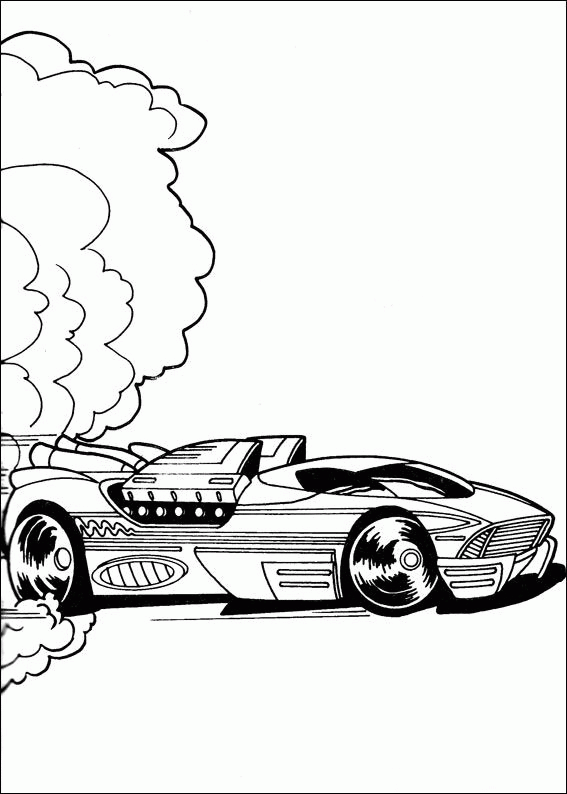 Hot wheels coloring pages