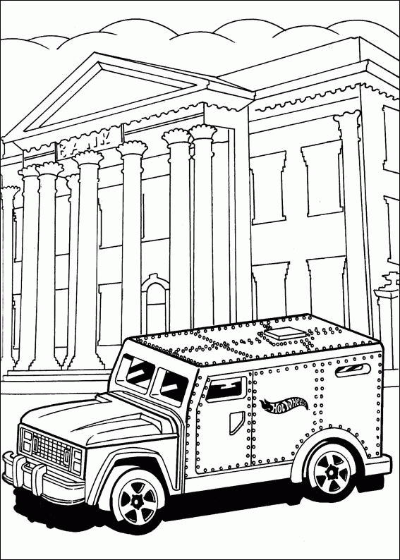 Hot wheels coloring pages