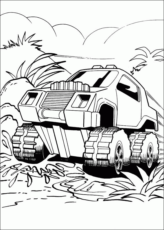 Hot wheels coloring pages