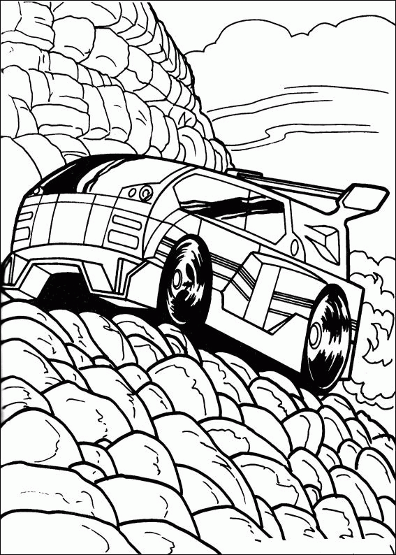 Hot wheels coloring pages