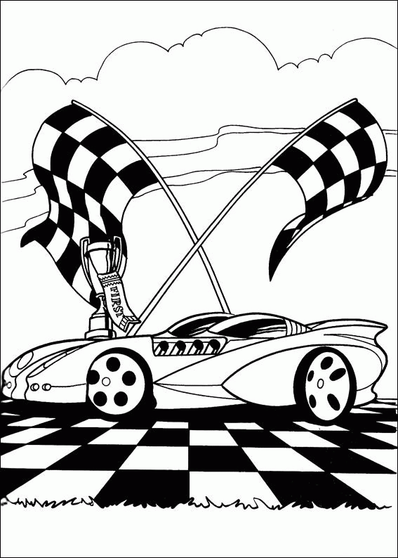 Hot wheels coloring pages