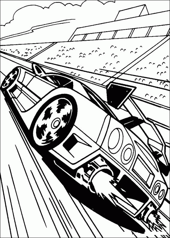 Hot wheels coloring pages