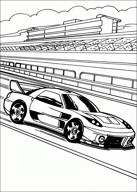 Hot wheels coloring pages