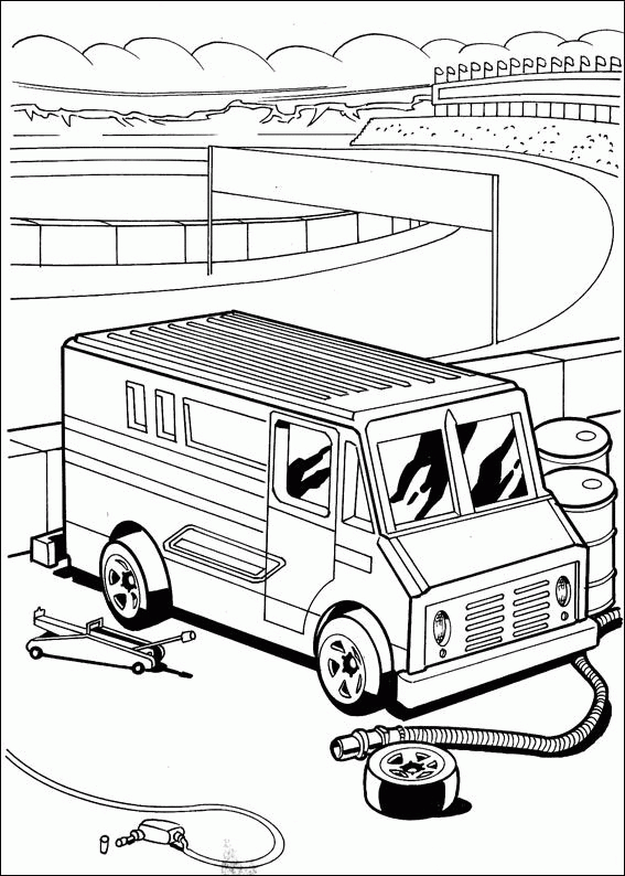 Hot wheels coloring pages