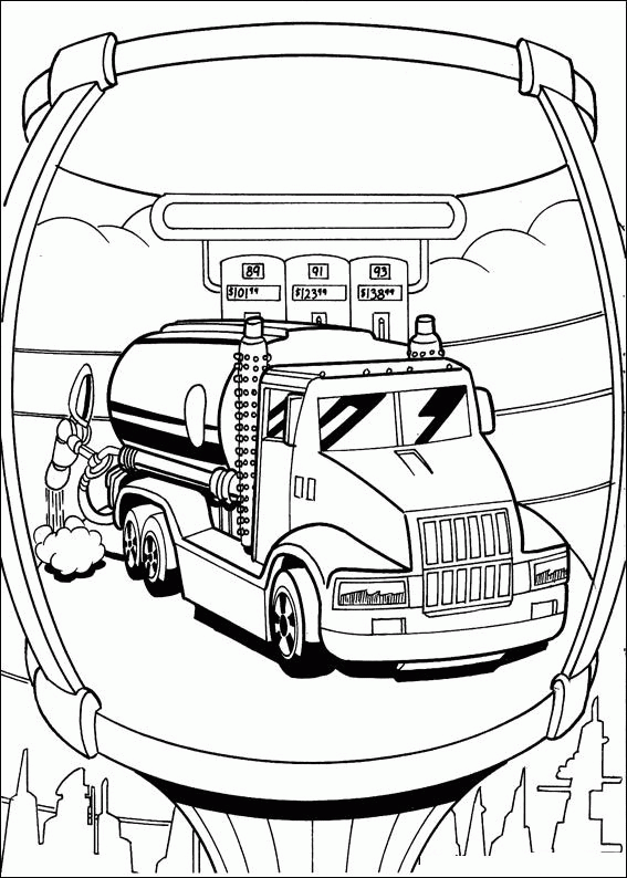 Hot wheels coloring pages