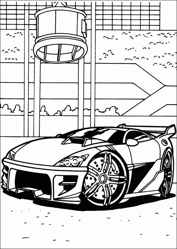 Hot wheels coloring pages