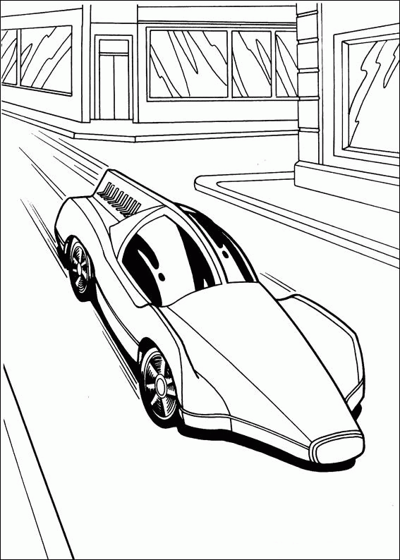 Hot wheels coloring pages