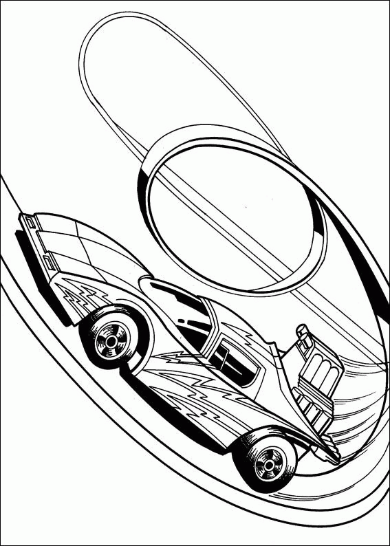 Hot wheels coloring pages