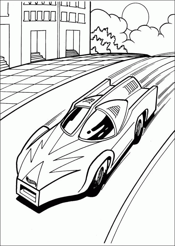Hot wheels coloring pages