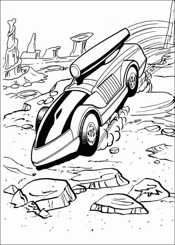 Hot wheels coloring pages