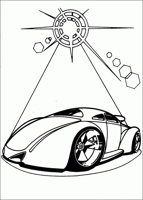 Hot wheels coloring pages