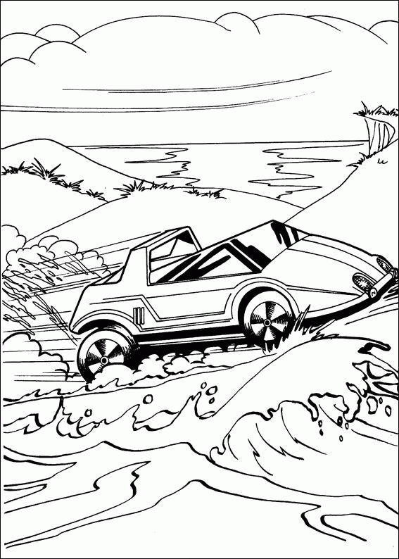 Hot wheels coloring pages