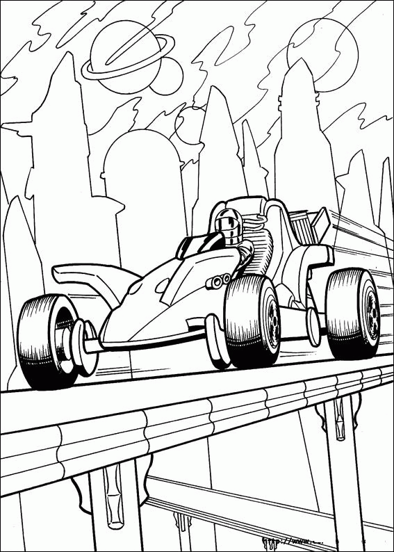 Hot wheels coloring pages