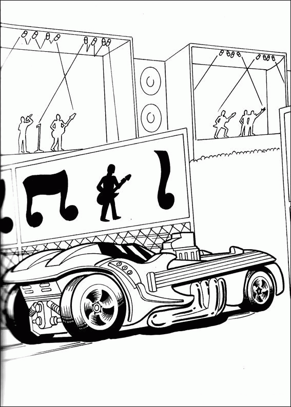Hot wheels coloring pages