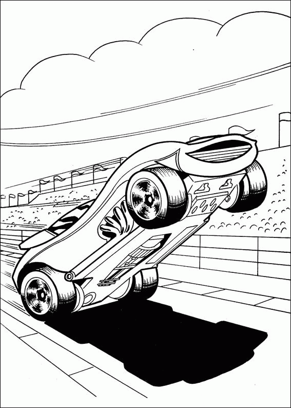 Hot wheels coloring pages