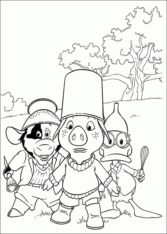 Jakers coloring pages