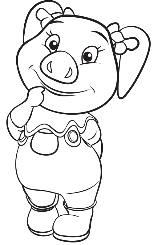 Jakers coloring pages