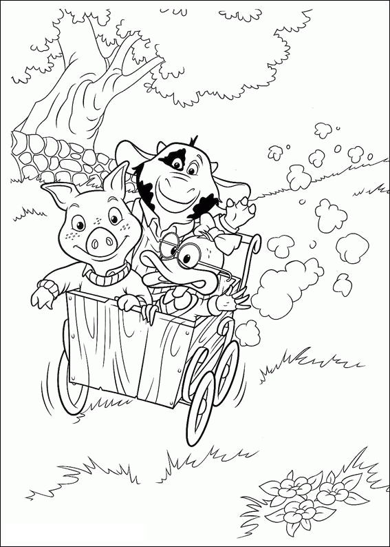 Jakers coloring pages