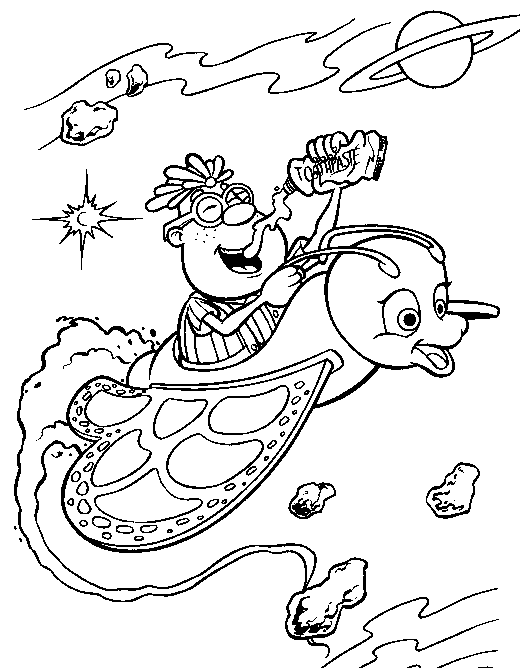 Jimmy neutron coloring pages