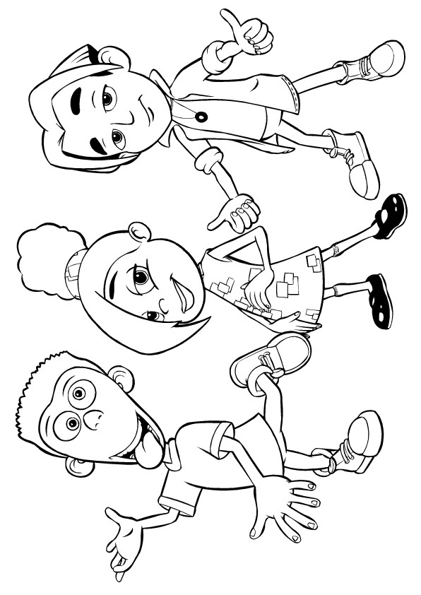 Jimmy neutron coloring pages