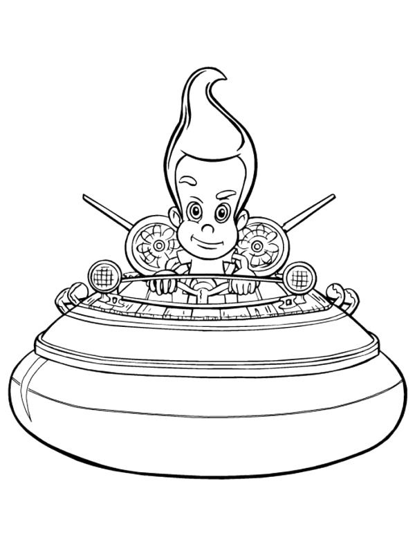 Jimmy neutron coloring pages