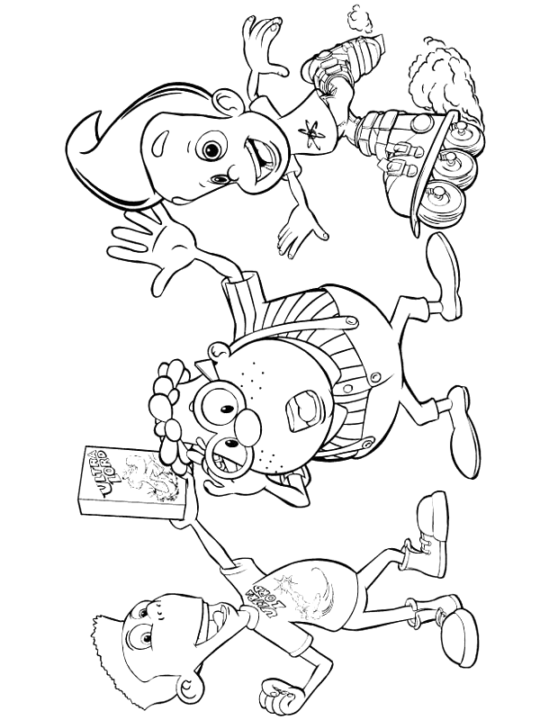 Jimmy neutron coloring pages