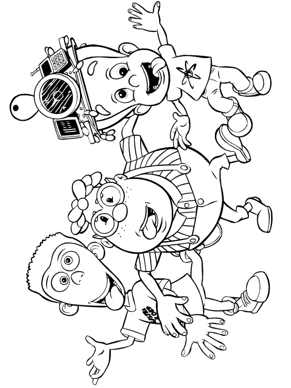 Jimmy neutron coloring pages