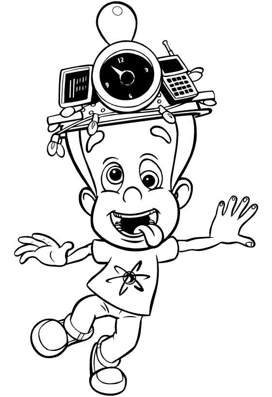 Jimmy neutron coloring pages