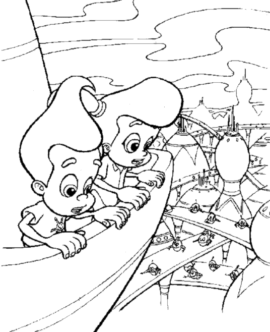 Jimmy neutron coloring pages