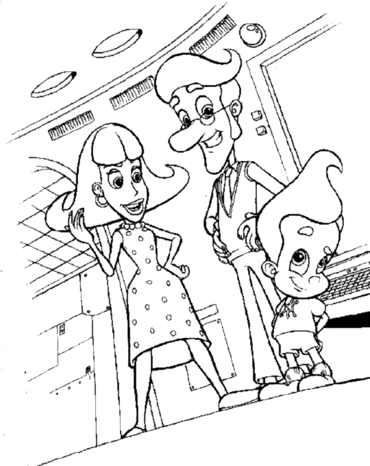 Jimmy neutron coloring pages