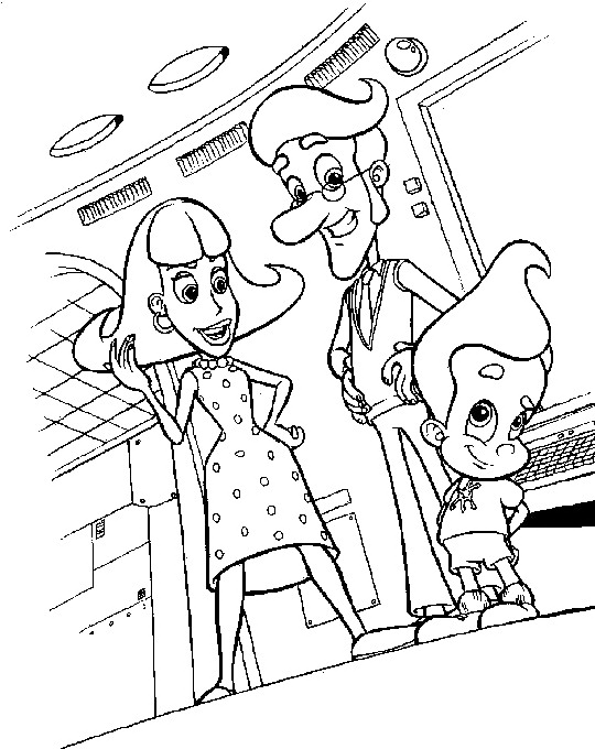 Jimmy neutron coloring pages